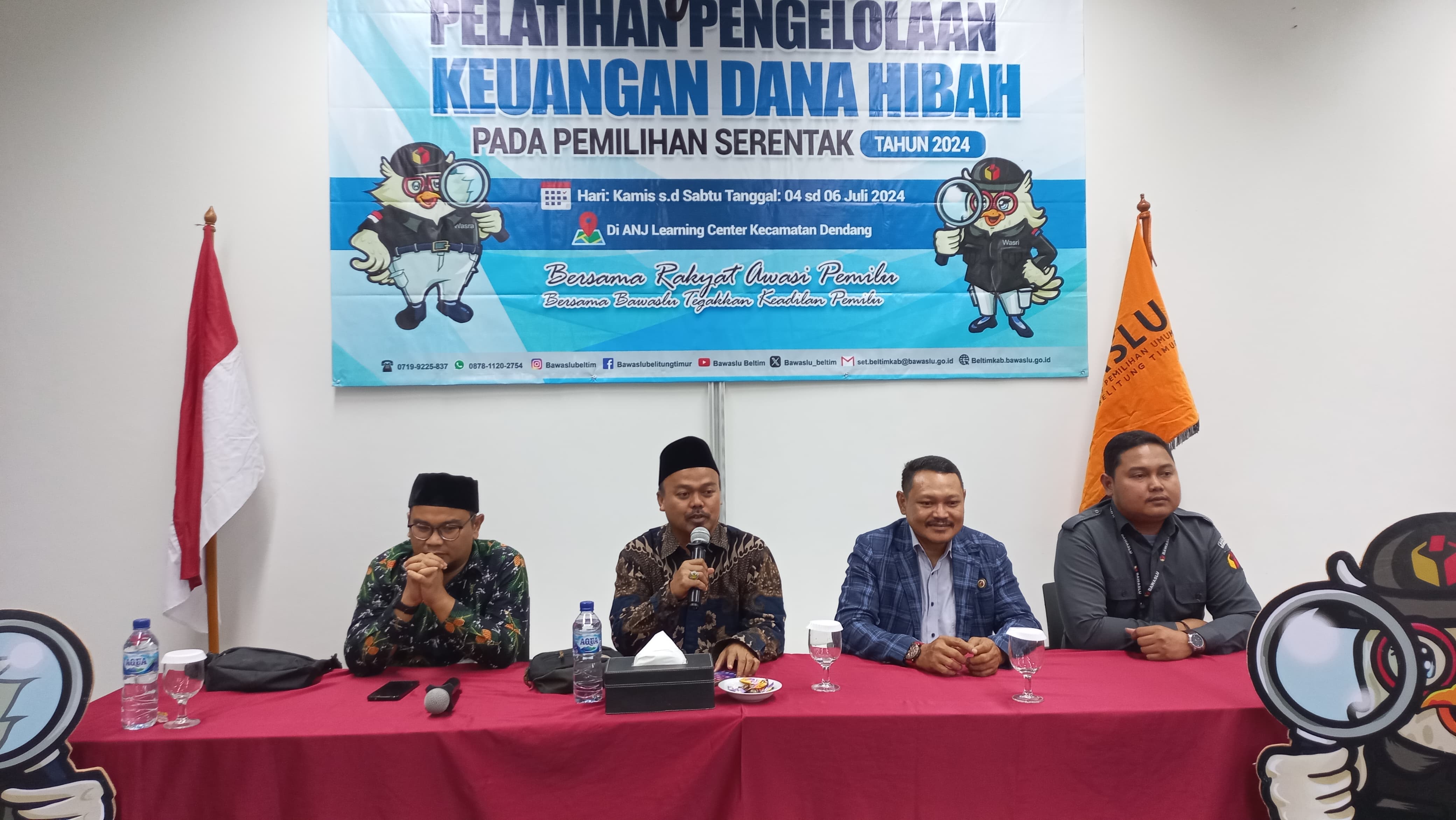 pembukaan pelatihan pengelolaan dana hibah