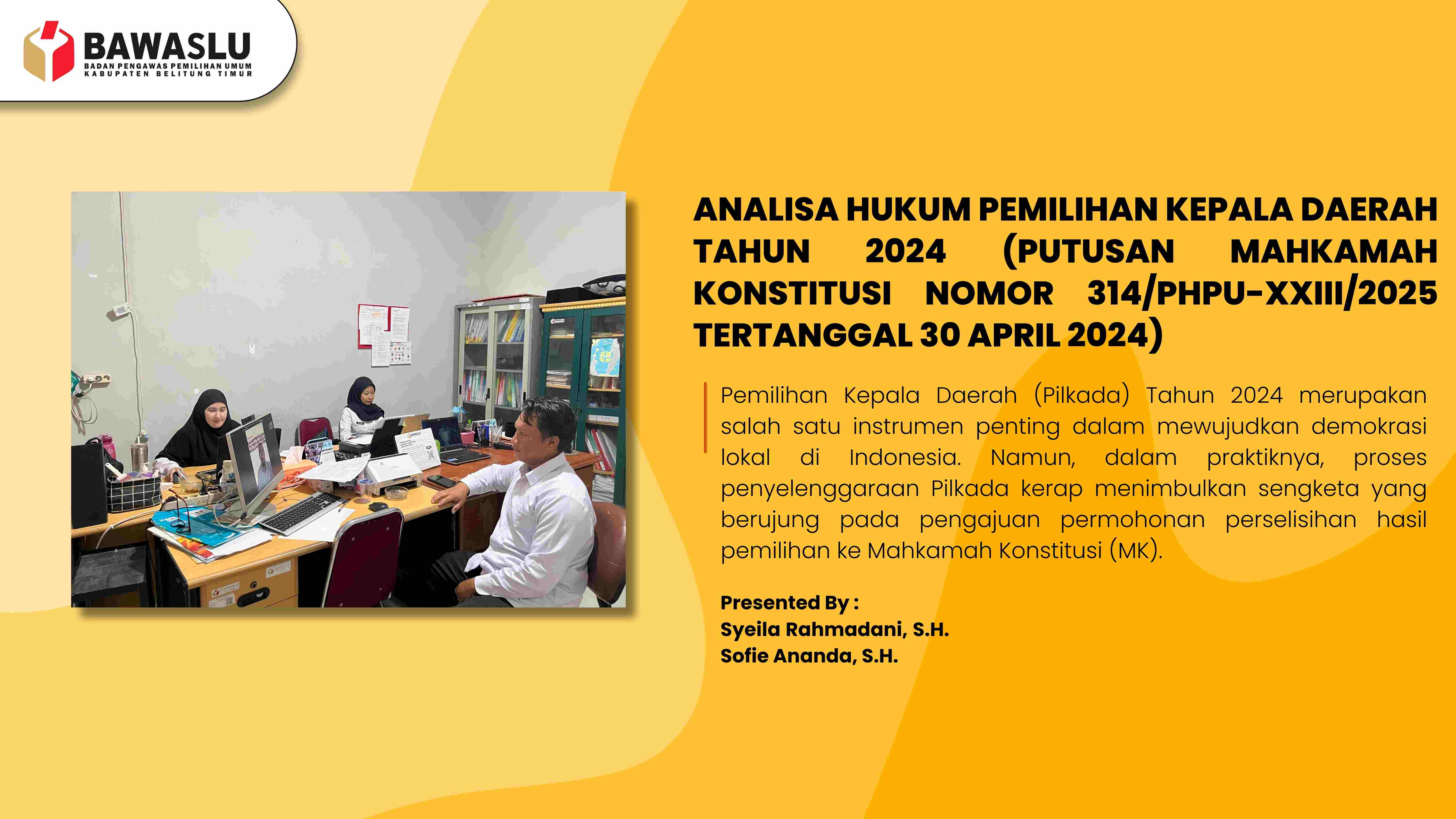 ANALISA HUKUM